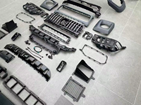 Nouveau kit carrosserie complet de mise à niveau pour pare-chocs avant/arrière avec barre de protection, crochet de remorquage et attaches pour Mercedes Classe G W464 2019-2024 et W465 2025+ AMG