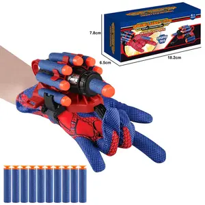 Kid mềm đạn dây đeo cổ tay vũ khí cosplay đạo cụ cosplay Launcher găng tay Spider Man Shooter đồ chơi