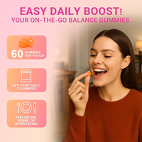 Gummies probiotiques pour femmes Rosebest au goût naturel d'ananas pour l'équilibre hormonal féminin et la santé des odeurs vaginales avec de la vitamine C