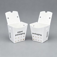Boîte à emporter en papier biodégradable de qualité alimentaire personnalisée en gros, boîte à salade, boîte à frites, boîte d'emballage pour la restauration rapide, boîte à dessert