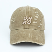 Ajustable 100% Algodón Hecho Polo Sombrero Vintage Lavado Desgastado No construido Papá Sombrero Gorra de béisbol