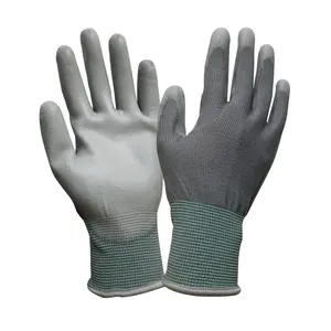 GN1001 Anti-slip White Knitted Nylon Seamless Dust-Free Clean Room Examine Anti-static Work Hand Gloves