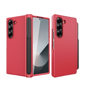 เคสกันกระแทกแบบพับได้สำหรับ Samsung ZFold ลด 40% พร้อมตัวล็อค PC, ช่องใส่ปากกา และพื้นผิวลายกระเป๋าเดินทาง ขายตรงจากโรงงาน - Product Image 5