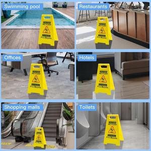 لوحة تحذير أمان صفراء على شكل حرف A بتصميم قابل للطي ومحمول - Product Image 4