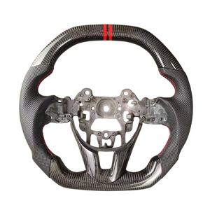 Volante de Cuero y Fibra de Carbono de Color Personalizado para <span class=keywords><strong>Mazda</strong></span> 3 6 Cx3 Cx5 Cx-5 2013 2014 2015 2016 2017 2018 2019 2020 2021 <span class=keywords><strong>2022</strong></span> - Product Image 5