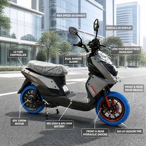 MTBGO OEM/ODM Scooter Eléctrico Todoterreno de Alta Resistencia, Motocicleta con Motor sin Escobillas de 60V1000W y Doble Suspensión para Distribuidores y Propietarios de Marcas - Product Image 4