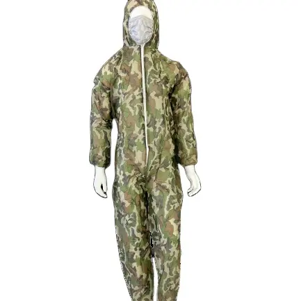 Disposable Camouflage Coveralls for Paintball in Camo Color