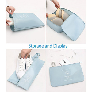 Set di 7 cubi compressi per organizzare i bagagli, con finestra trasparente, pratici, portatili e leggeri, per valigie e borse da viaggio. - Product Image 3