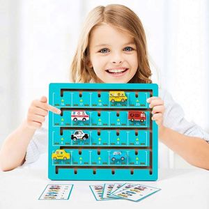 Juego de Mesa Interactivo y Divertido para Preescolares: Actividades de Aprendizaje con Bloques de Animales y Comida para Emparejar y Deslizar, Tablero de Actividades - Product Image 2