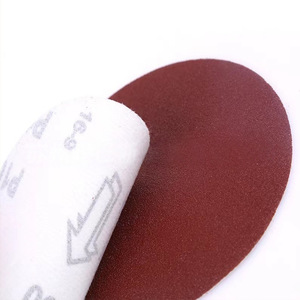 Disque de ponçage floqué Golden Bull 5 pouces rouge pour le ponçage du métal, l'élimination de la rouille et le polissage - Product Image 2