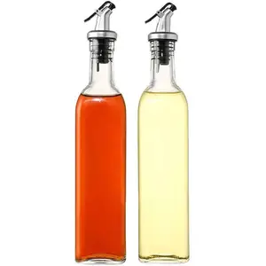 Dispensador de aceite de oliva para cocina, botellas de aceite con palanca, vertedor de liberación