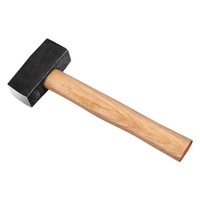 Marteau pour l'artisanat de la pierre Marteau forgé carré avec manche en bois Marteau lourd industriel Odm Hickory Wood 1 an.