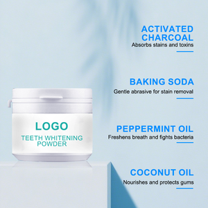 Poudre blanchissante professionnelle au charbon actif, menthe, marque privée personnalisée, accessoire buccal multi-usages pour les soins dentaires à domicile - Product Image 5