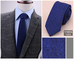 <span class=keywords><strong>Cravate</strong></span> en <span class=keywords><strong>laine</strong></span> jacquard tissée de 6cm pour homme <span class=keywords><strong>Cravate</strong></span> de mariage en cachemire de couleurs unies en rouge marron vert gris - Product Image 2