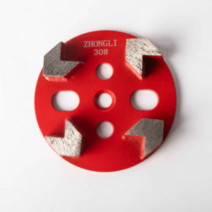 Segment de meulage de sol en béton de haute qualité Jiangxi Zhongli à 5 trous et 4 pointes |   Prix d'usine - Product Image 1