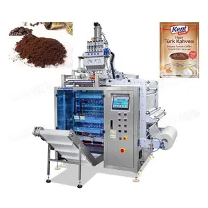 Multi Lane Coffee Powder Four Side Seal Sachet Filling Packing Equipment Machine