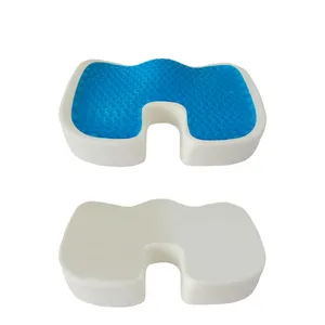 Silikon gel kissen Steißbein Ortho pä disches gel verstärktes Komforts chaum Sitzkissen Gel Memory Foam Cooles Sitzkissen für ältere Menschen
