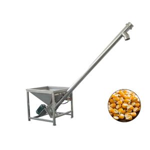 Lift makanan vertikal Lift konveyor sekrup Lift dengan Hopper Vibrator biaya rendah sekrup konveyor bahan Stainless Steel transisionsi - Product Image 1