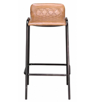 Tabouret de bar à hauteur réglable, structure métallique, fonction pivotante et base stable pour bar à domicile, pub et restaurant