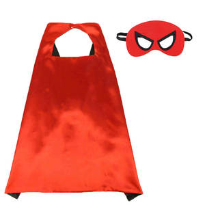 Europe Hot Kids Party Garçons et Filles Cosplay Vêtements Performance <span class=keywords><strong>Super</strong></span> <span class=keywords><strong>Hero</strong></span> Cape Vacances Enfants Halloween Cape et Masque pour les Yeux - Product Image 5
