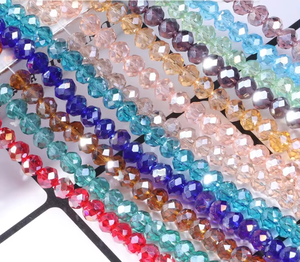 Perline di Vetro Rondelle Austriache 4/6/8mm Forniture per la Creazione di Gioielli Distanziatori di Cristallo Perline Sciolte per la Tessitura di Borse da Donna - Product Image 5