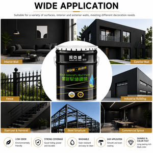 Durable Black Interior Emulsion <b>Paint</b> for Wall Protection - Product Image 5