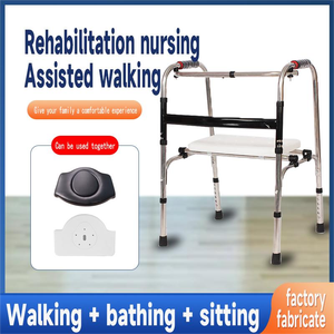 Déambulateur pliant léger et réglable pour adultes, personnes âgées et handicapées, <span class=keywords><strong>fauteuil</strong></span> <span class=keywords><strong>roulant</strong></span> médical - Product Image 6