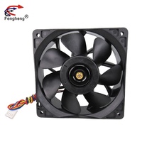 Ventilateur de refroidissement haute vitesse 120 mm 4 broches PWM 12 V 6000 tr/min Ventilateur d'échappement sans balais 120x120x38 mm 12038 Incubateurs Ventilateur axial