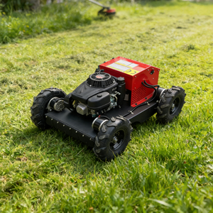 Déchiqueteuse d'herbe télécommandée sans fil, nouvelle, industrielle, tout-terrain, type chenillé, 550 mm, à essence, pour bricolage - Product Image 5