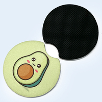 UOO Porte-gobelet universel pour véhicule Bling Insert Coaster Accessoires d'intérieur de voiture Caoutchouc Néoprène Anti Slip Car Coaster