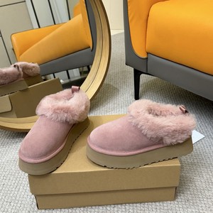 Bottes de neige unisexes de luxe à tige courte, semelle en caoutchouc épaisse antidérapante, doublure en laine, col en velours, chaussures chaudes en coton - Product Image 3