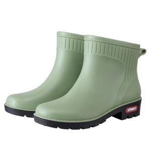 WXL480 bottines <span class=keywords><strong>de</strong></span> pluie imperméables antidérapantes pour femmes, chaussures d'<span class=keywords><strong>eau</strong></span> chaude en velours, bottes <span class=keywords><strong>de</strong></span> pluie courtes - Product Image 4