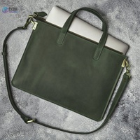 Dames De Mode 2021 Grande Capacité Personnalisé Logo Sacs pour Ordinateur En Cuir Véritable Manchon Ordinateur Portable En Cuir