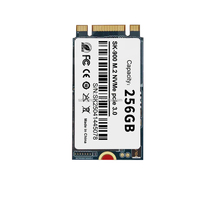 SSD Internal Mini M.2 PCIe NVMe/NGFF 2242 Baru untuk Laptop/PC Desain Double Notch 128GB-512GB Protokol Ganda 1200MB/s Metal