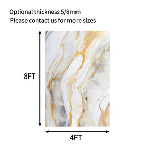 공장 도매 플라스틱 pvc 패널 UV 대리석 현대 빌라 고급 방수 벽 패널 - Product Image 5