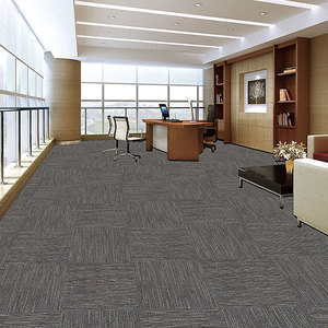 Dalles de moquette carrées en polypropylène, nylon et polyester 100%, moquette de luxe rembourrée pour bureau, 50x50 cm, <span class=keywords><strong>cuisine</strong></span>, chambre, porte, décorative - Product Image 2