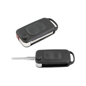 2 pulsante Shell chiave remota con batteria HU64 Blade in caso senza Transponder per Mercedes Benz S classe G M V B C A E - Product Image 1