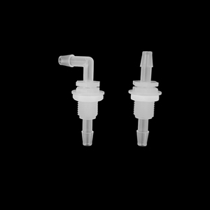 <span class=keywords><strong>Pp</strong></span> vách ngăn thẳng khuỷu tay Công Đoàn để ống barb phù hợp bảng điều khiển gắn kết nhựa thép gai kết nối - Product Image 1