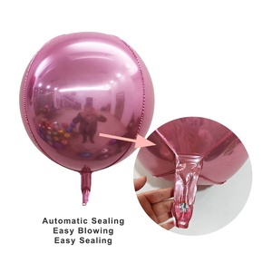 Inflatable Helium kim loại mờ macaroon màu 22inch khổng lồ 60 inch lá tròn giáng sinh vui vẻ trang trí năm mới bóng 4D - Product Image 6