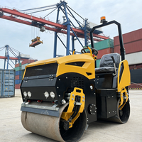 Mini rouleau compacteur vibratoire tandem de 1 tonne, 2 tonnes, 3 tonnes, 4 tonnes, 5 tonnes pour allée avec moteur principal et composants de pompe