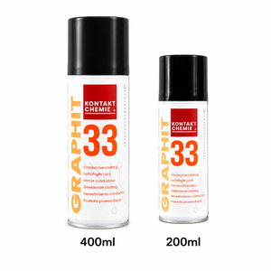 Kontakt <strong>Chemie</strong> Graphite 33 Electrically Conductive Coating Spray Anti Static ESD Black Graphite Lacquer for Plastic Wood Glass - Product Image 1
