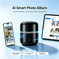 Serveur NAS Wocyber Smart Home à double baie jusqu'à 16 To, processeur RK3568, 4K pour lecture et album photo IA, RJ-45/USB