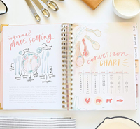 Cahier de recettes personnalisé moderne B5/A4 pour femmes bel organisateur de recettes pour écrire garder leurs propres recettes taille cadeau parfaite