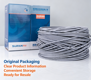 <span class=keywords><strong>Cable</strong></span> LAN de Alta Velocidad Cat5e Cat6 Cat6A para Interiores, Par Trenzado UTP STP FTP <span class=keywords><strong>Cat</strong></span> 6 <span class=keywords><strong>6A</strong></span> 23AWG 0.56mm BC CCA 1000 pies, <span class=keywords><strong>Cable</strong></span> Impermeable - Product Image 4