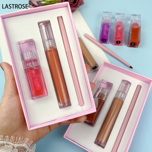 Nuove Tendenze: Kit Trucco Labbra 3 in 1 All'ingrosso per Fabbriche - Rossetto Cremoso Vellutato ad Alta Pigmentazione, Lucidalabbra Marrone Scuro, Matita Labbra Twist-<span class=keywords><strong>Up</strong></span> - Product Image 3