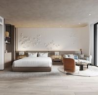 Ensembles de chambre à coucher contemporains et personnalisés de qualité hôtelière, ensemble complet de meubles, lit king size, tête de lit design pour appartement