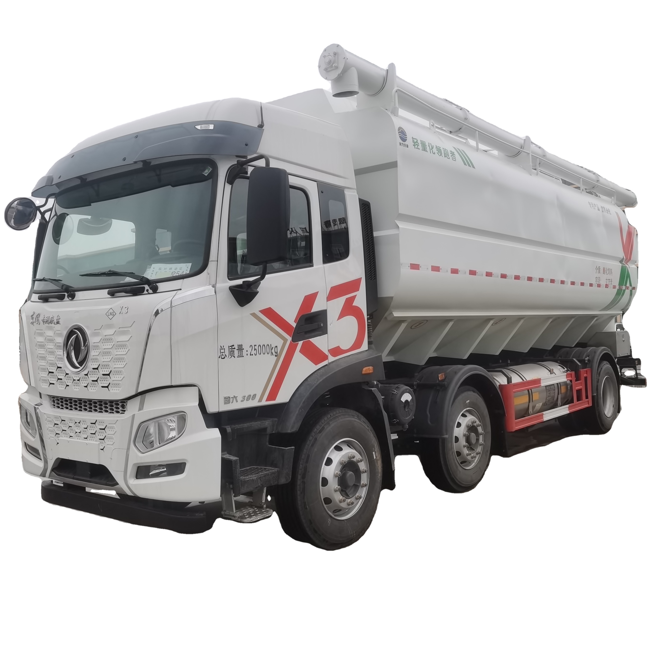 Truk umpan hewan besar 20t 40m3, 8x4 Grosir truk pengiriman gandum