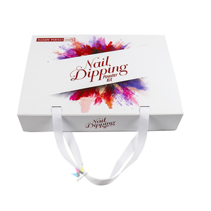 Customized Luxury Paper <b>Box</b> High End Rigid Cardboard Magnetic <b>Box</b> Colorful Gift <b>Box</b> with Ribbon Handle Wholesale - Product Image 5