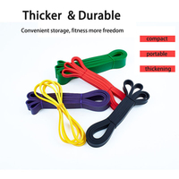 Bandes de résistance d'exercice personnalisées de vente chaude Latex naturel Yoga Stretch élastique pour produit d'entraînement de résistance à la traction