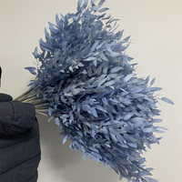 E-868 Plantes artificielles de haute qualité, plante décorative, feuilles de saule en tissu, feuilles de saule bleues